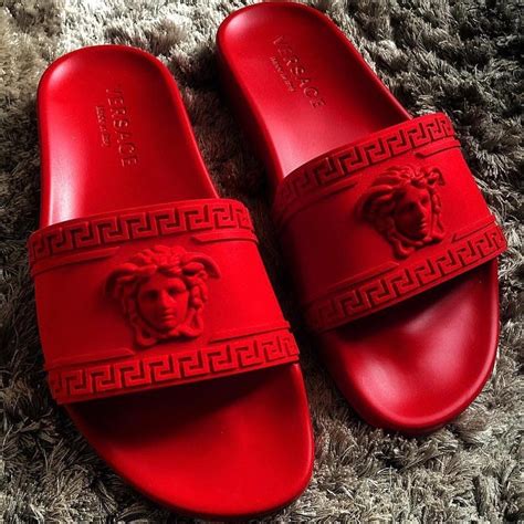 versace red slippers|Versace Shoes .